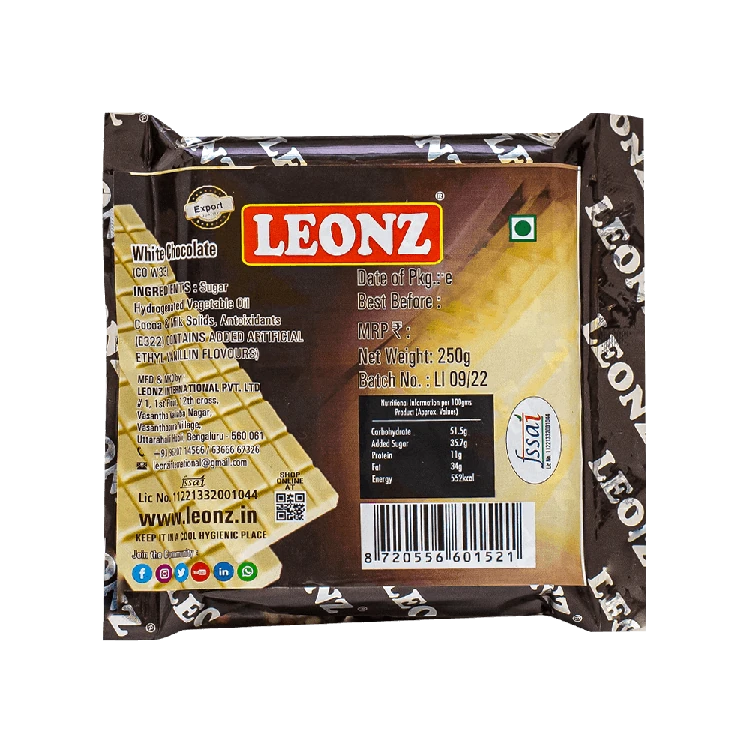 Leonz White Chocolate Bar