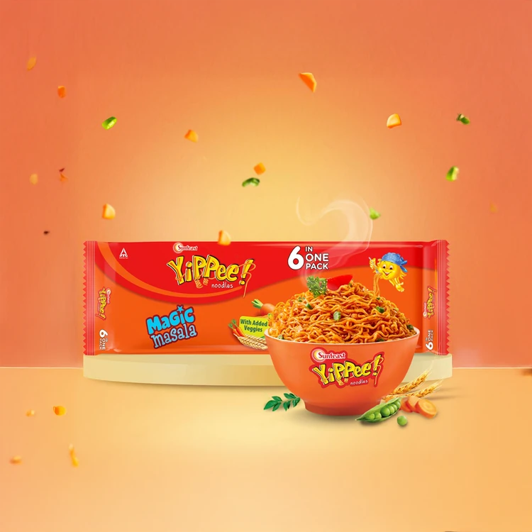 Yippee Magic Masala Instant Noodles with Added Veggies