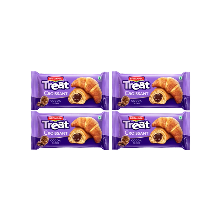 Britannia Treat Croissant - Cocoa Crème - Pack of 4