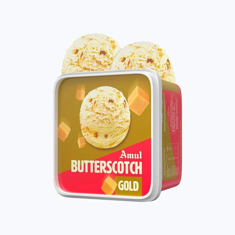 Amul Gold Butterscotch Ice Cream Tub
