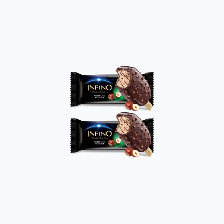 Infino Chocolate Hazelnut Ice Cream Stick - Pack of 2