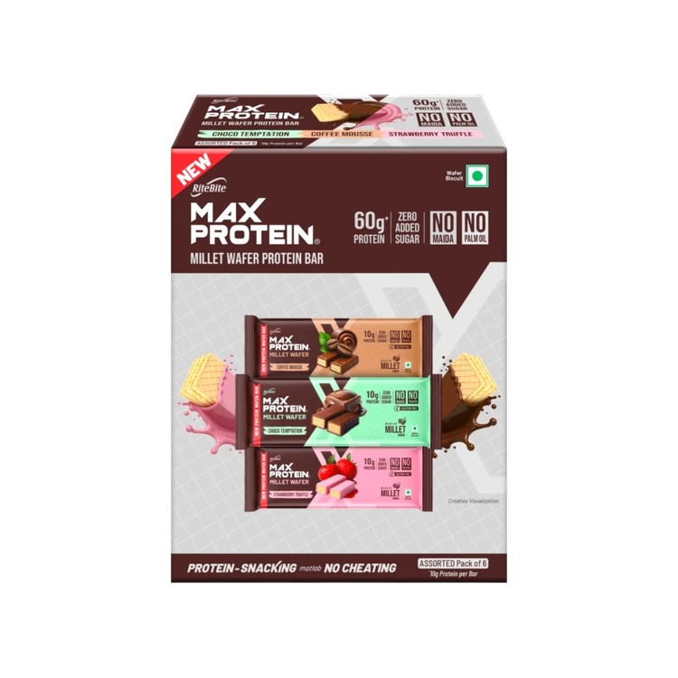 RiteBite Assorted Millet Wafer Protein Bar Pack