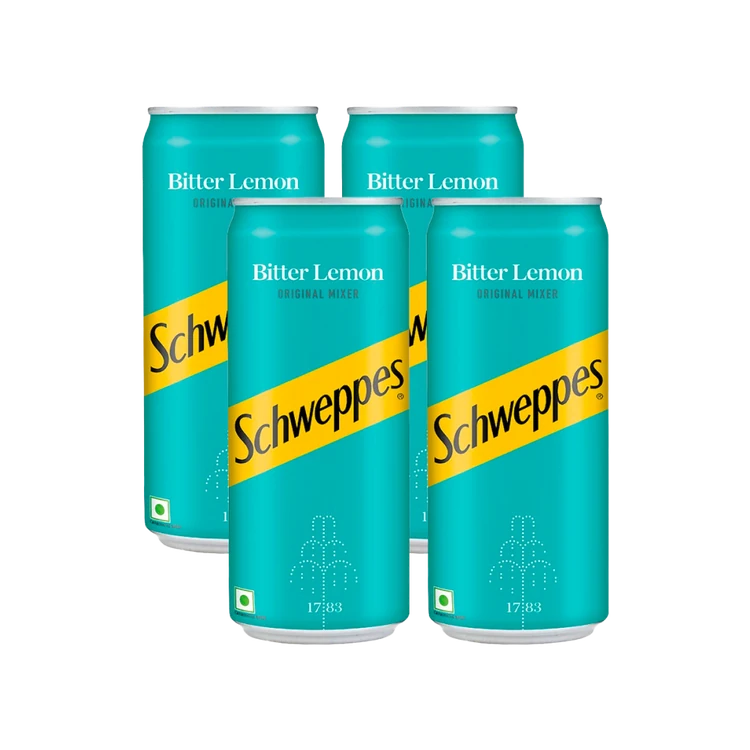 Schweppes Bitter Lemon Original Cocktail Mix - Pack of 4