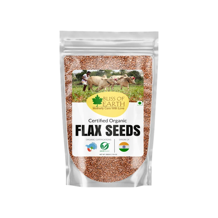 Bliss of Earth Raw Flax Seeds (Agase Beeja)