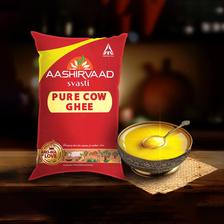 Aashirvaad Svasti Pure Cow Ghee (Hasuvina Tuppa)