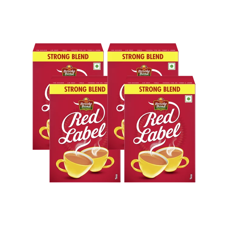 Brooke Bond Red Label Tea - 250 g - Pack of 4