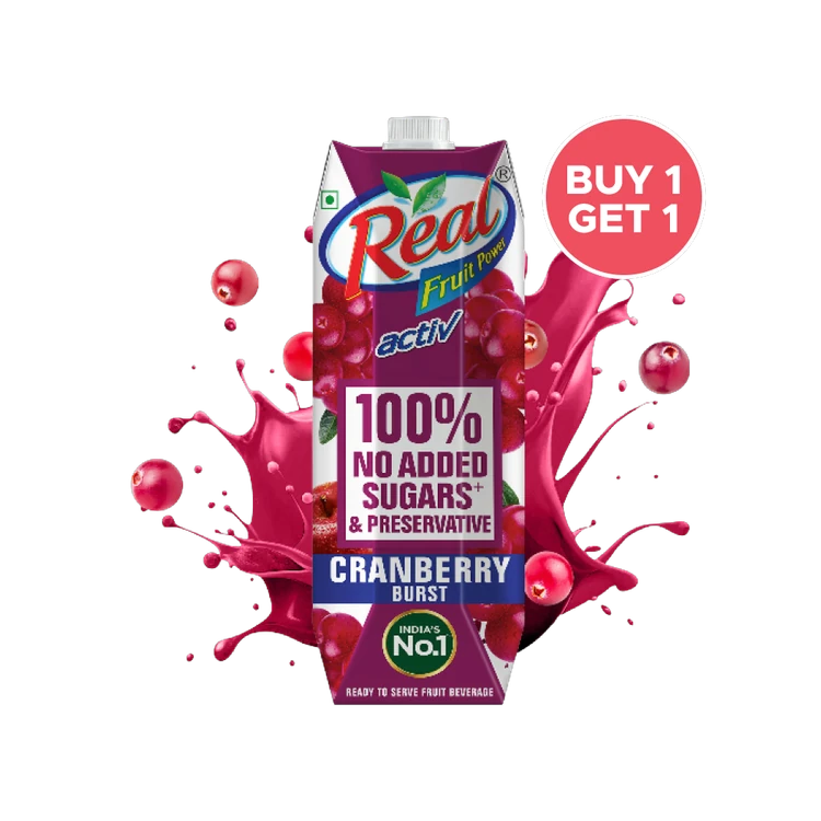 Real Activ Cranberry Juice - Buy 1 Get 1 Free