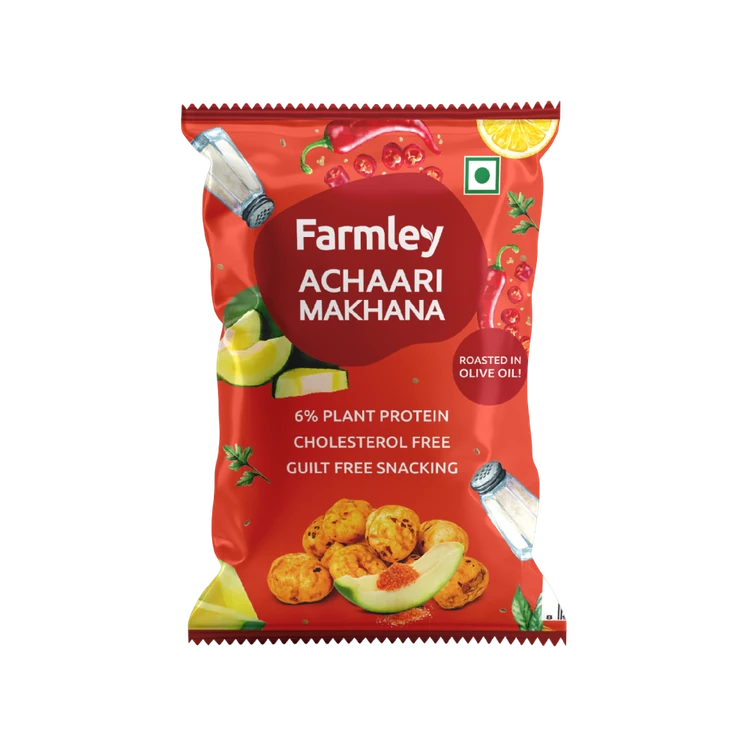 Farmley Achaari Flavoured Makhana Roasted In Olive Oil