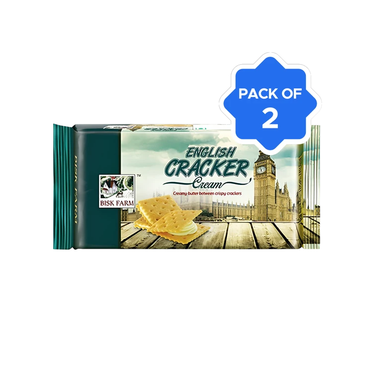 Bisk Farm English Cracker Biscuit - Pack of 2
