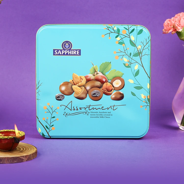 Sapphire Assortment Chocolate Coated Nuts Gift Pack