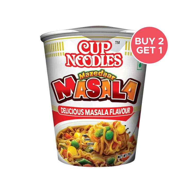 Nissin Mazedar Masala Cup Noodles - Buy 2 Get 1 Free
