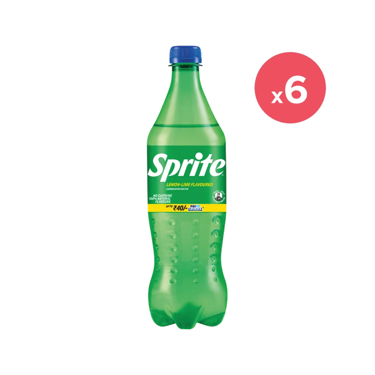 Sprite Lime Flavored Lime Soft Drink 750 ml - Pack of 6