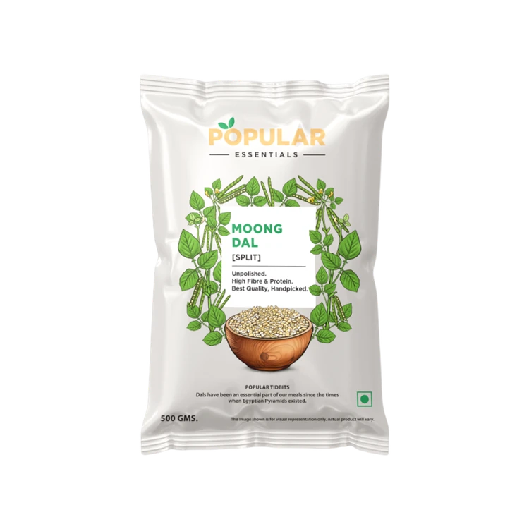 Popular Essentials Moong Dal (Dhuli) (Hesaru Bele)