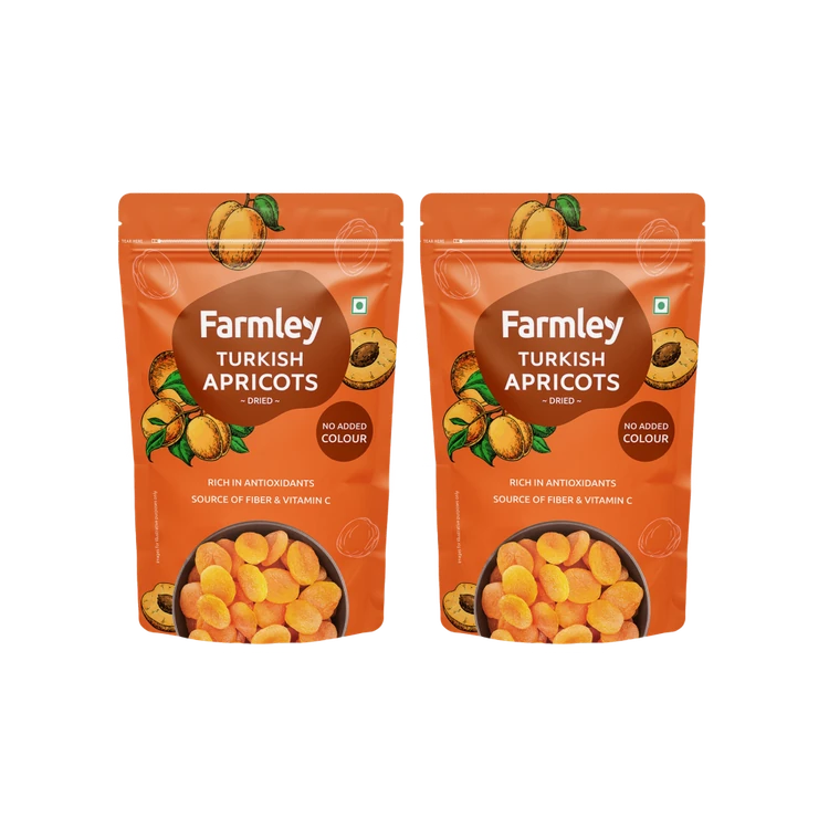 Farmley Dried Apricots - Pack of 2
