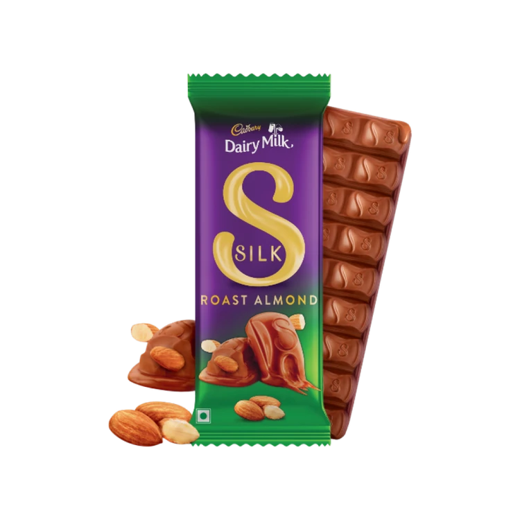 Cadbury Dairy Milk Silk Roast Almond Milk Chocolate Bar