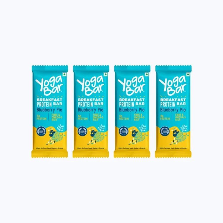 Yoga Bar Blueberry Pie Breakfast Protein Bar - Pack of 4
