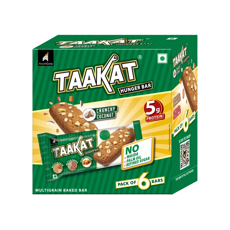Taakat Hunger Bar Crunchy Coconut Snack Bar