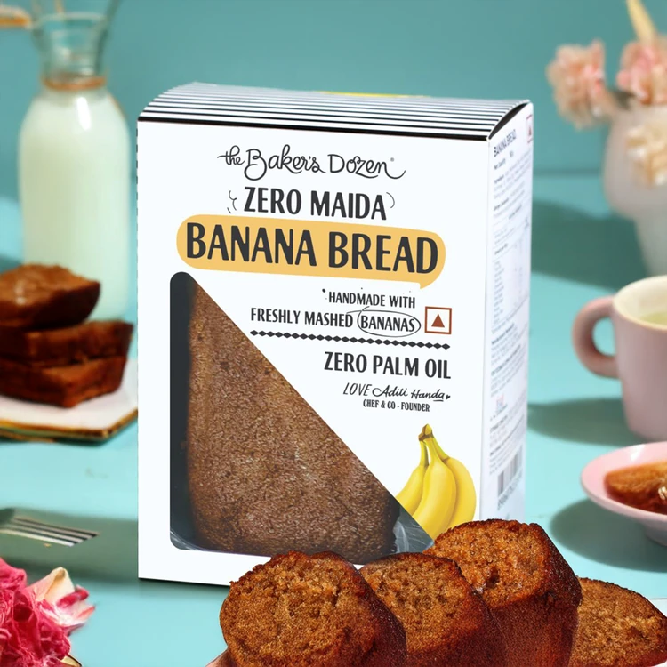 The Baker's Dozen Zero Maida Banana Bread, Whole Wheat