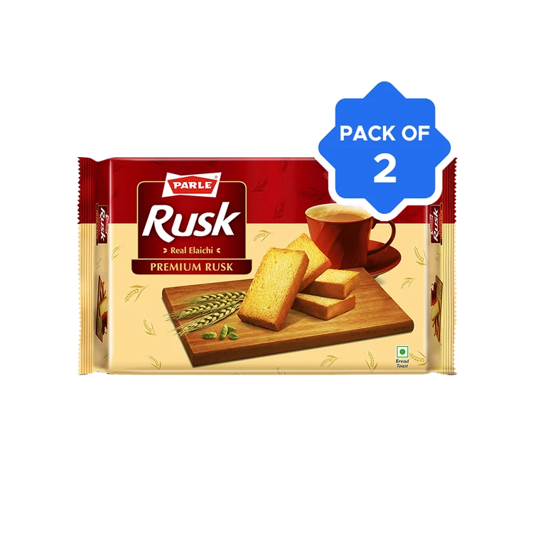 Parle Real Elaichi Premium Rusk - Pack of 2