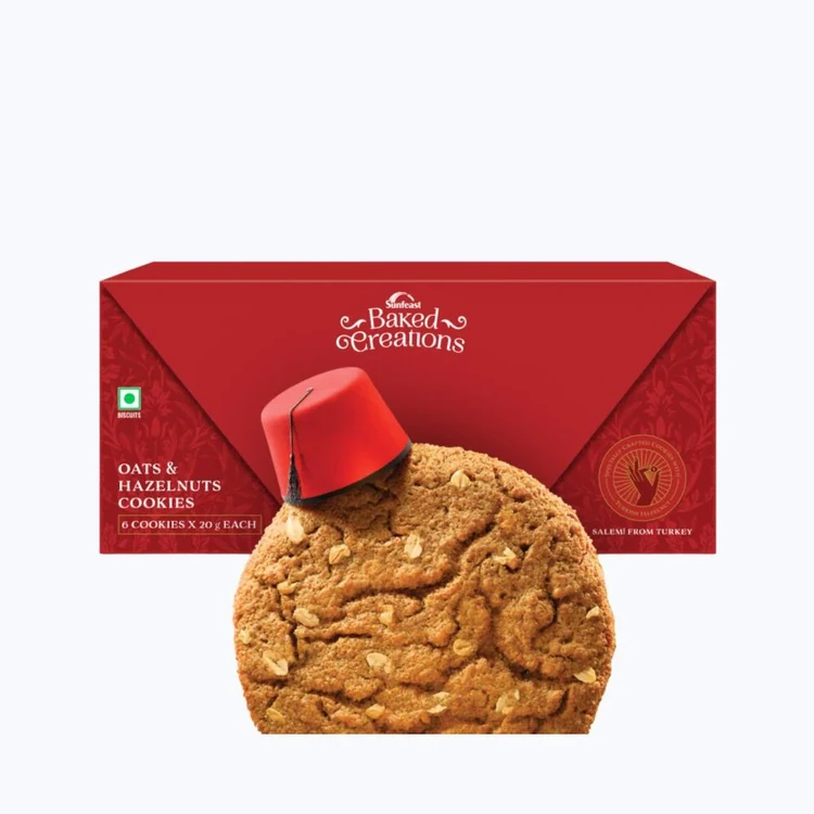 Sunfeast Baked Creations Oats & Hazelnut Cookies