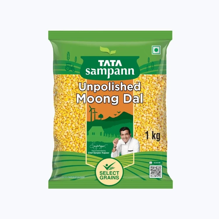 Tata Sampann Unpolished Moong Dal (Dhuli) Split (Hesaru Bele)