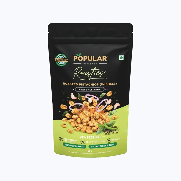 Popular Roasties Dry Roasted Pistachios (Heavenly Herb) (Pista)