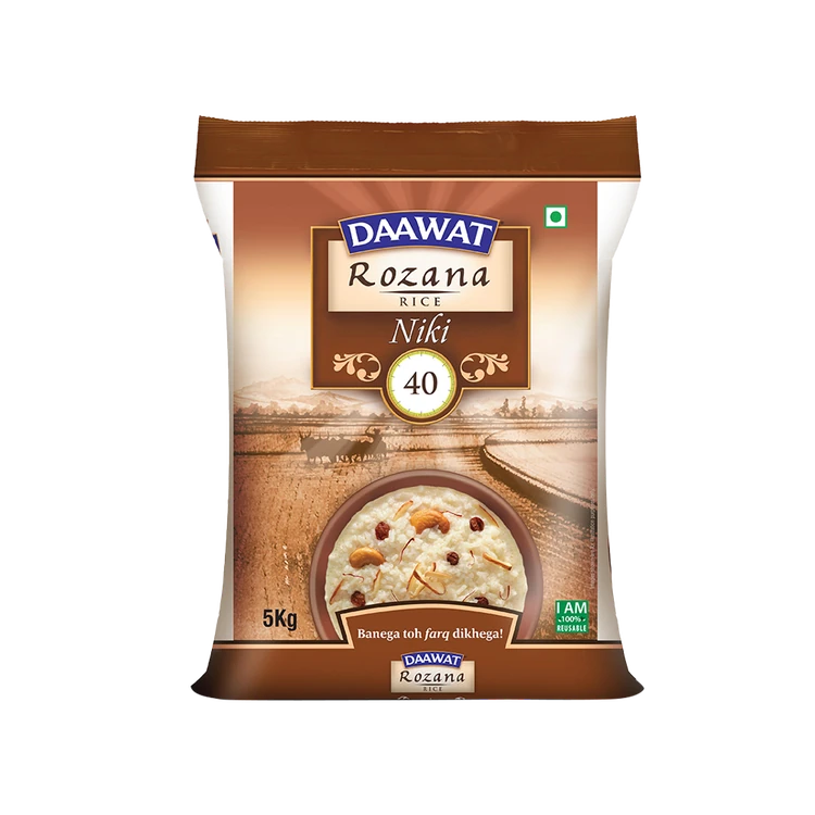 Daawat Rozana Niki Basmati Rice (Medium Grain) (Basmati Akki)