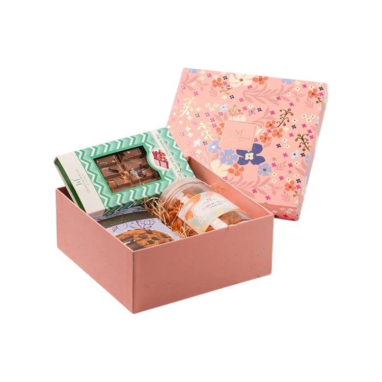 HONEY N DOUGH Small Peach Diwali Gift Box