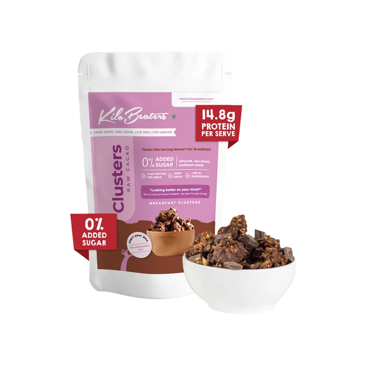 Kilobeaters Clusters Raw Cacao Muesli with Almonds