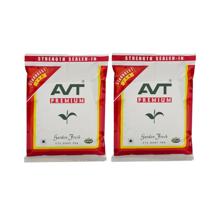 AVT Premium Garden Fresh CTC Dust Tea - Pack of 2