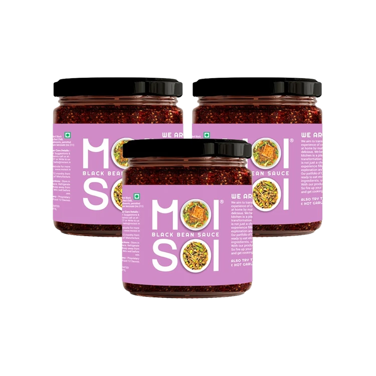 Moi Soi Black Bean Sauce - Pack of 3