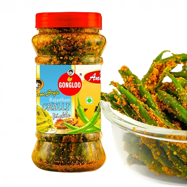 GONGLOO Rajasthani Green Chilli Pickle
