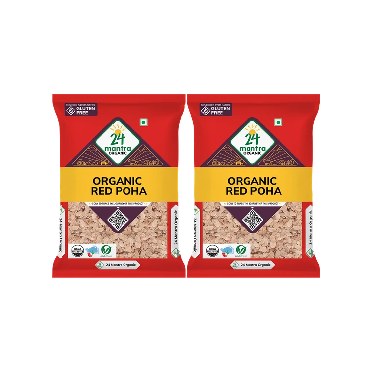 24 Mantra Organic Red Poha - Pack of 2