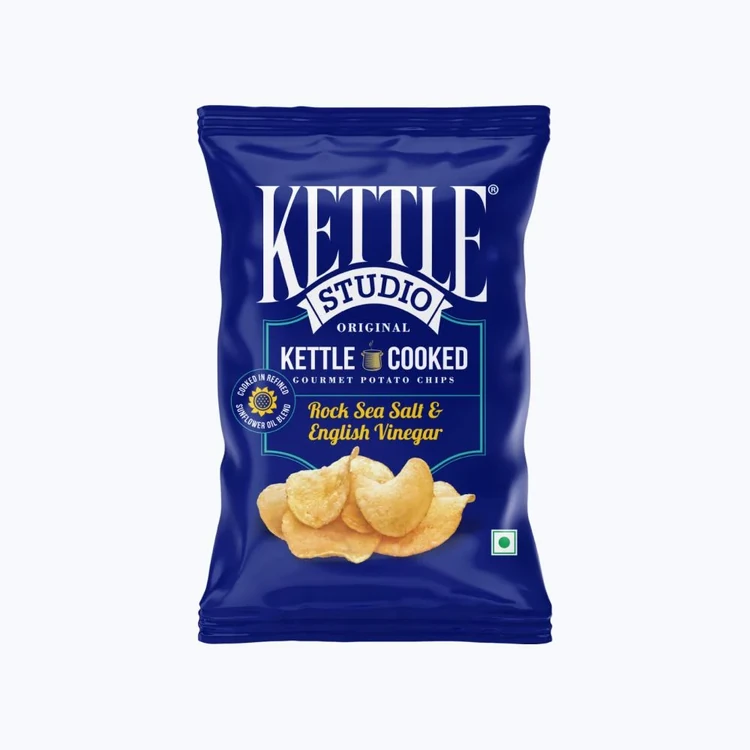 Kettle Studio Rock Sea Salt & English Vinegar Potato Chips