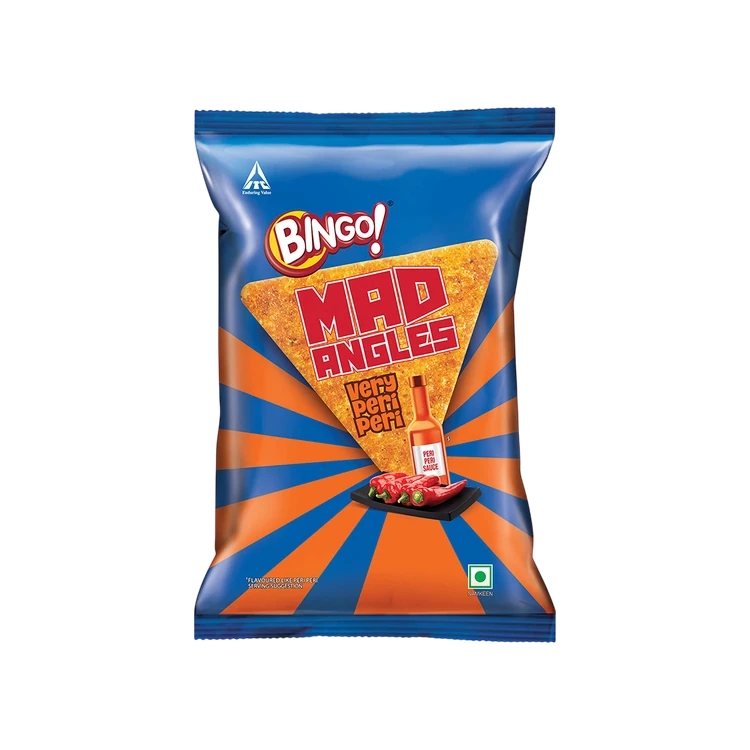 Bingo Mad Angles Very Peri Peri Crisps