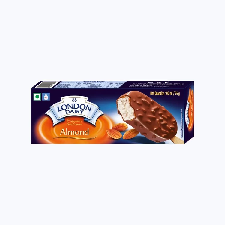 London Dairy Chocolate Almond Ice Cream Stick