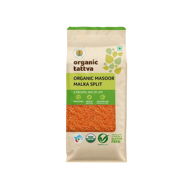 Organic Tattva Organic Masoor Dal Malka Split
