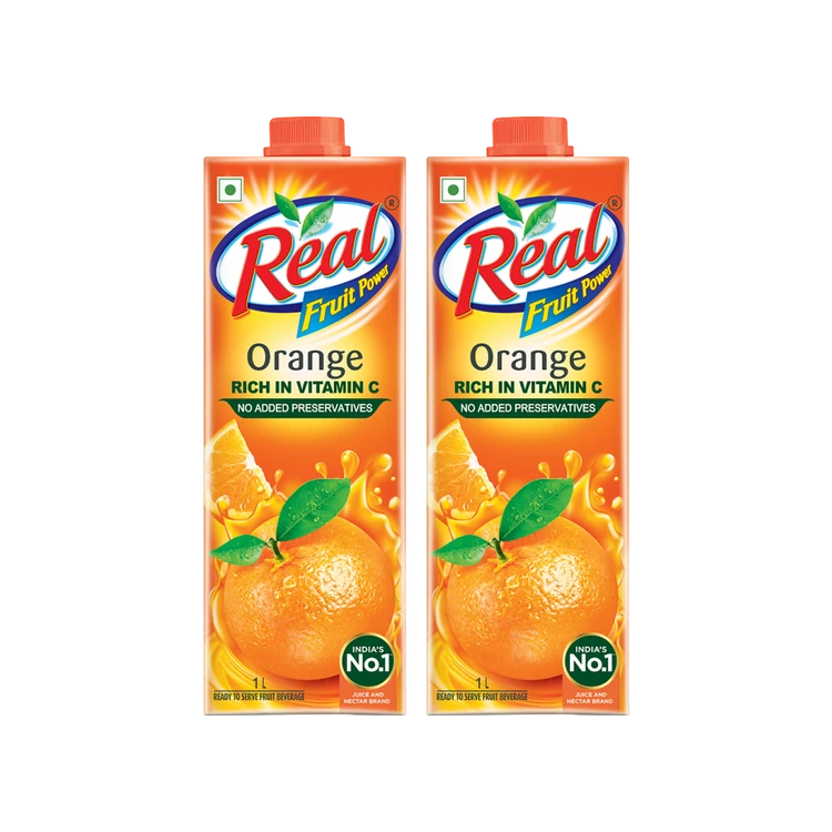 Real Fruit Power Orange Juice - Pack of 2