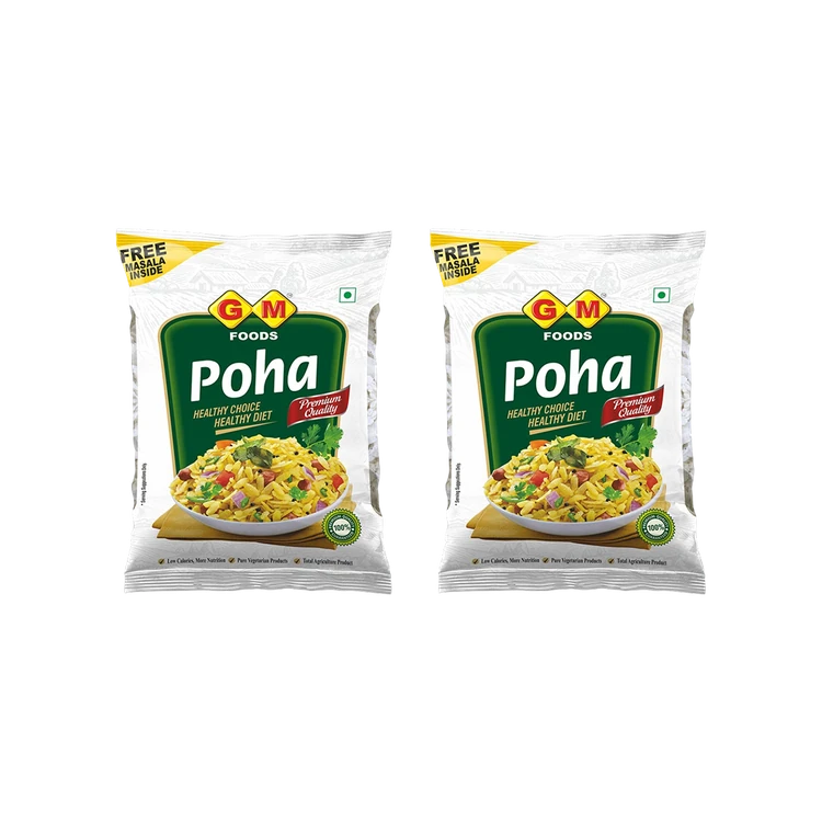 GM Foods Poha - Free Masala Inside - Pack of 2 (Avalakki)