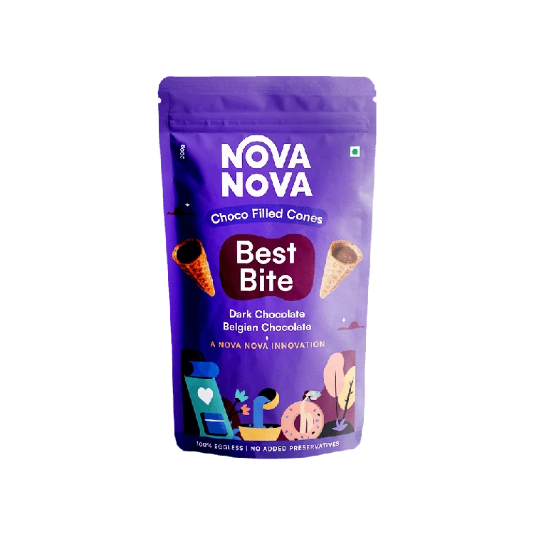 Nova Nova Choco Filled Cones (Assorted Dark & Belgian Chocolate)