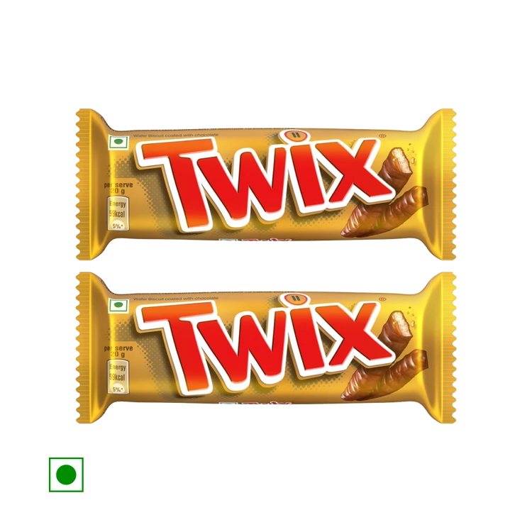 Twix Cookie Caramel Filled Bar - Pack of 2
