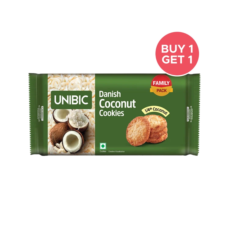 Unibic Danish Coconut Cookies - Buy 1 Get 1 Free