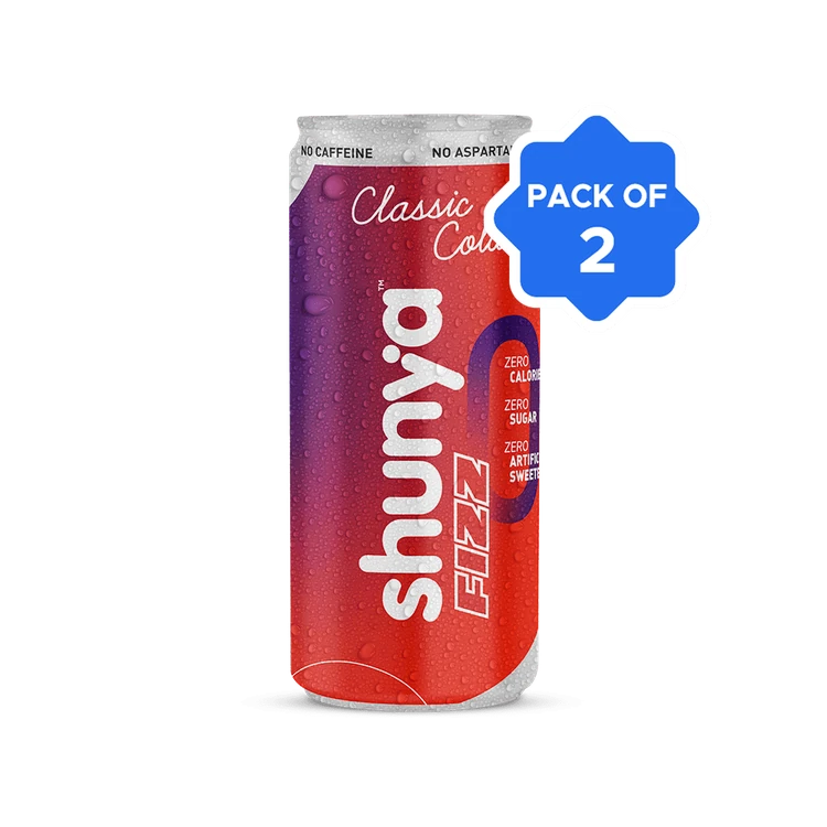 Shunya Fizz Classic Cola Soft Drink - Pack of 2