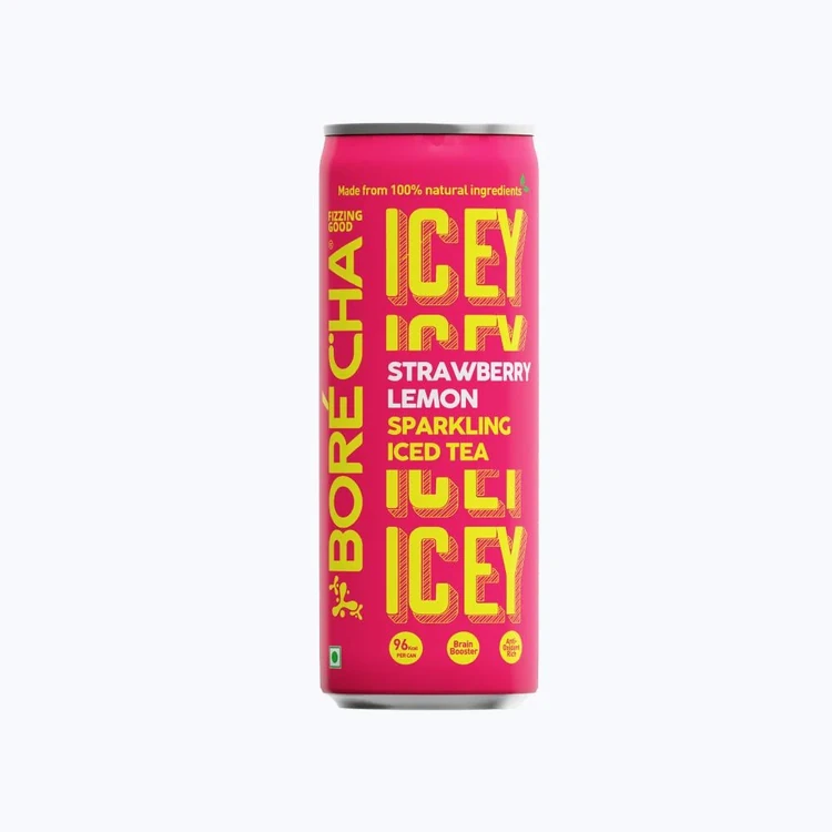 Borecha Strawberry Lemon Sparkling Iced Tea