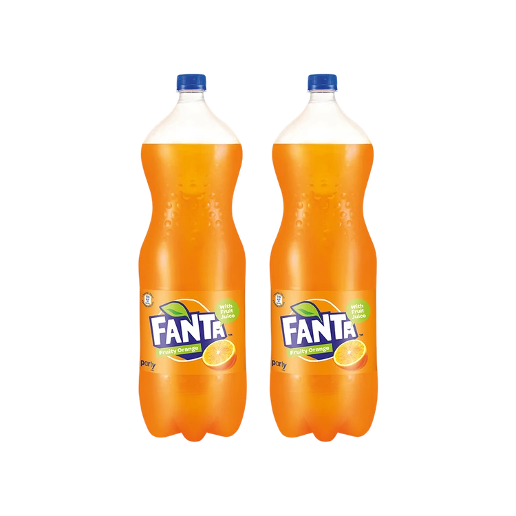 Fanta Orange Flavoured Soft Drink (2.25 l) - Pack of 2