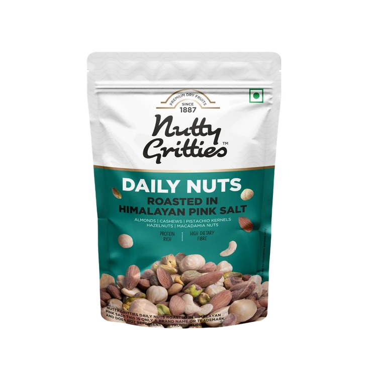 Nutty Gritties Daily Mix Nuts Roasted in Himalayan Pink Salt