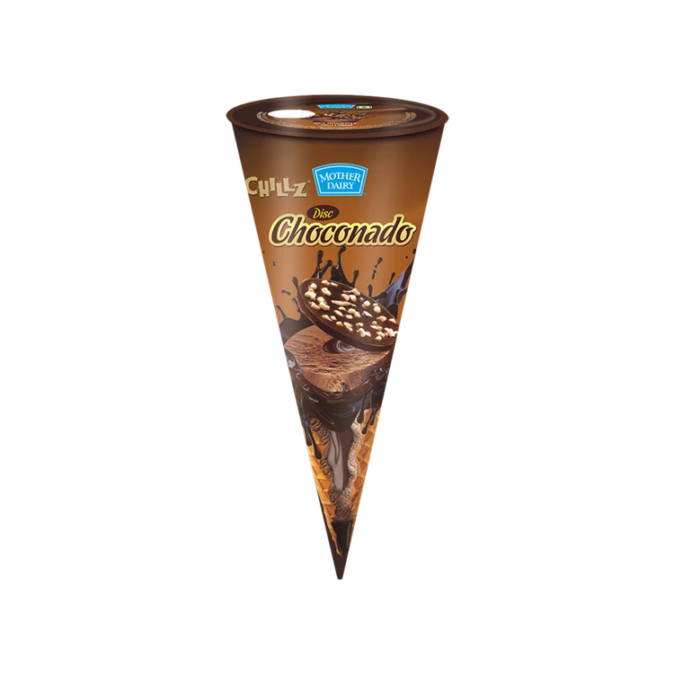 Mother Dairy Disk Choconado Ice Cream Cone