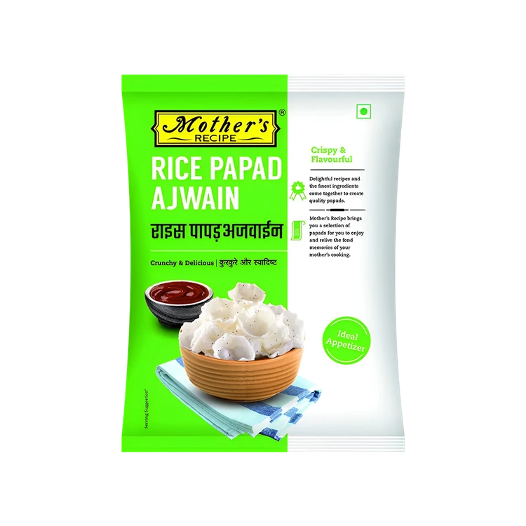 Mother's Recipe Rice Papad - Ajwain