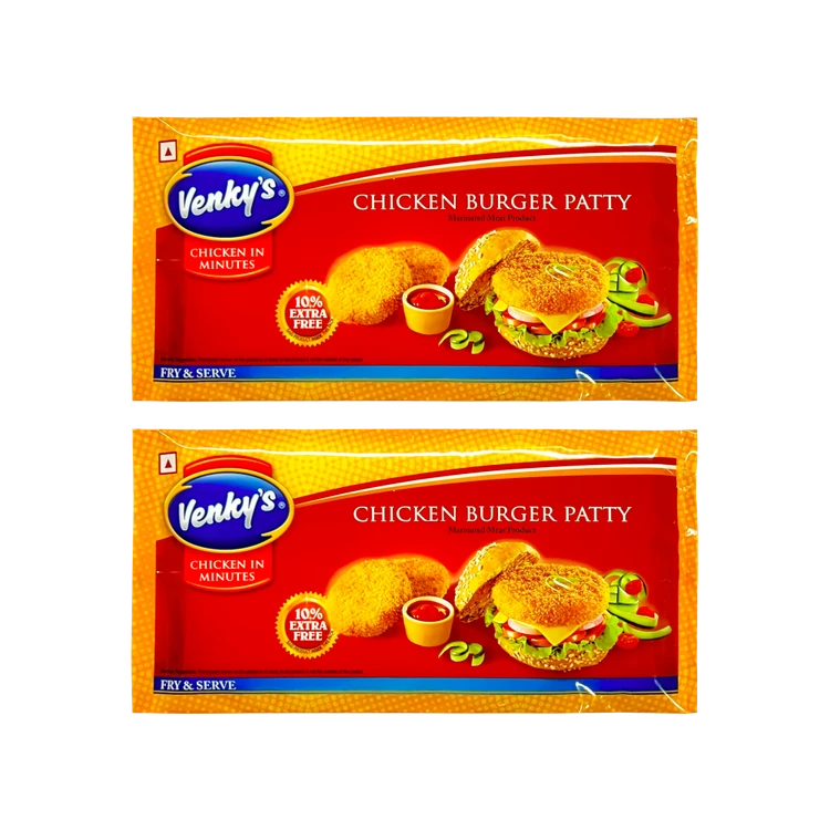 Venky's Chicken Burger Patty (Frozen) - Pack of 2
