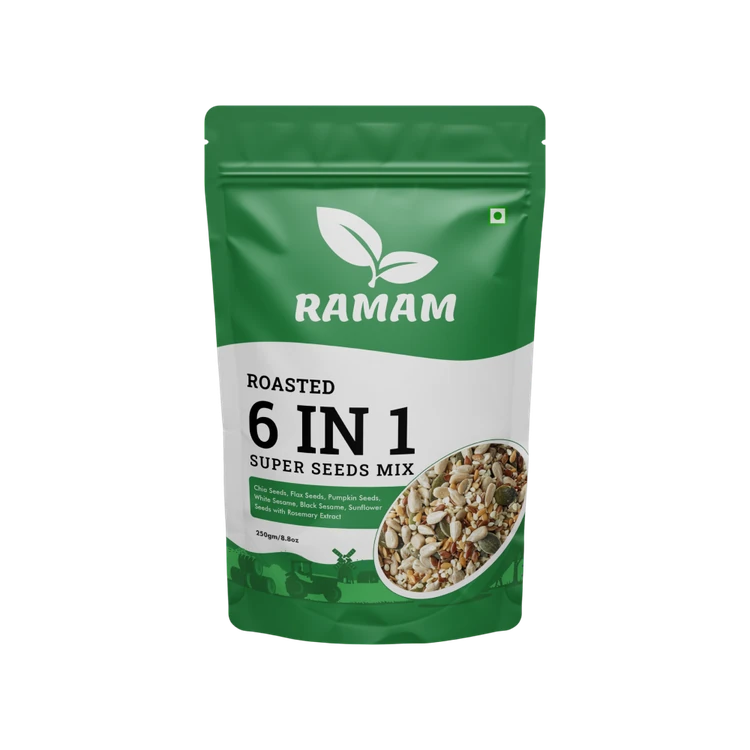 Ramam Group Premium Roasted 6-in-1 Super Seeds Mix